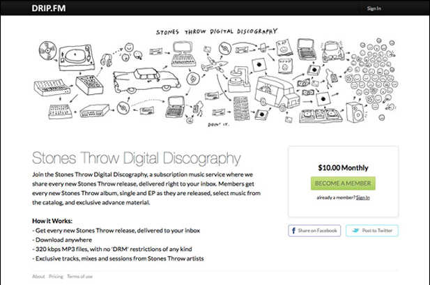 Drip Stones Throw Subscription